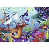 Nathan Puzzle 100 pièces Le monde sous marin