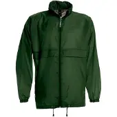 B&C Heren regenkleding - Sirocco windjas/regenjas in het donkergroen -