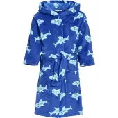 Playshoes Kinder badjas blauw met haaien 122/128 (7-8 jr)