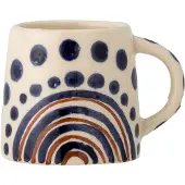 Bloomingville | Shama espressokop, kleurrijk, steengoed | 5 cm (diameter) x 5 cm (hoogte) | 82061093