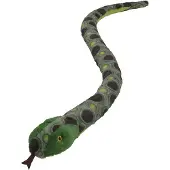 Nature Planet Pluche dieren knuffels Anaconda slang van 150 cm - Knuffeldier