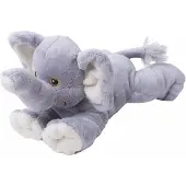 Nature Planet Grijze olifanten knuffel 22cm - Knuffeldier