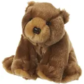 Nature Planet Knuffel bruine beer 12 cm - Knuffelberen