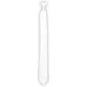 Boland Verkleed stropdas wit 50 cm - Verkleedstropdassen