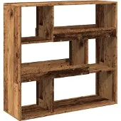 vidaXL Kamerscherm 100x33x94,5 cm bewerkt hout oud houtkleurig