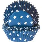 House of Marie Cupcake Vormpjes Ster Blauw pk/50