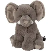 Nature Planet Pluche knuffel olifant van 16 cm - Knuffeldier
