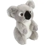 Ravensden Pluche knuffel dier Koala - grijs - 18 cm - Speelgoed knuffelbeesten - Knuffeldier