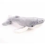 Merkloos Pluche whale bultrug 24 cm - Knuffel zeedieren