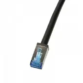 Logilink CQ7093S RJ45 Netwerkkabel, patchkabel CAT 6A S/FTP 10.00 m Zwart Afgeschermd, UV-bestendig, Oliebestendig 1 stuk(s)