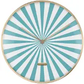 Karlsson wandklok candy swirl dome turquoise blue & white- Ø40cm