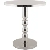 Leitmotiv bijzettafel sheen chrome plated