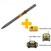 DeWalt Accessoires HEX 30MM Puntbeitel 520mm - DT6808-QZ