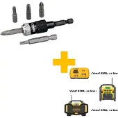 DeWalt IMPACT Compact rapid schroefbitadapter + bits - DT71514