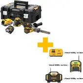 DeWalt DCM200E2T-QW 18V Li-ion XR Accu Stripschuurmachine Set (1x 1.7Ah) In TSTAK - 13mm