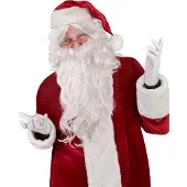 Vegaoo - Kerstmanpruik en baard voor volwassenen