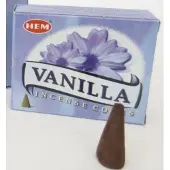 HEM Wierook kegeltjes - Vanille - 40x kegels - ontspannend - kalmerend