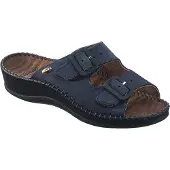 Scholl Sandalen Weekend Leer Vrouwen - Marineblauw