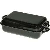 Riess braadpan met deksel, 37x26 cm, met twee handgrepen