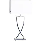 By Rydens Omega tafellamp 52 cm. chroom-wit
