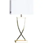 By Rydens Omega tafellamp 52 cm. messing-wit