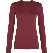 Icebreaker Women's 260 Tech LS Crewe Thermal Top (Maat - XL, Kleur - Port)