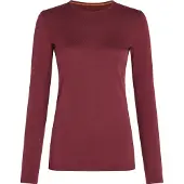 Icebreaker Women's 260 Tech LS Crewe Thermal Top (Maat - L, Kleur - Port)