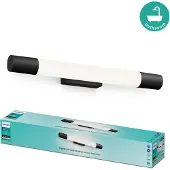 Philips Rover Spiegelverlichting - Spatwaterdicht IP44 - 5W - Warmwit licht - Badkamerlamp - Cilindervormig - Zwart
