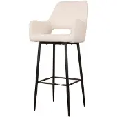 DS4U Lenon barkruk bouclé 2.0 - 75 cm - ivoor