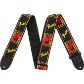 Fender Black Yellow and Red Mono Strap