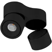 Arcchio Plafondlamp , Rotari, dimbare, Zwart, Woonkamer, Aluminium, Modern