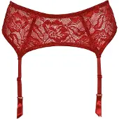 After Eden Anna Dames Jarretelgordel - Rood - Maat XL