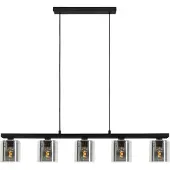 Eglo Hanglamp Cadley Zwart 5xe27