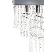 Beliani ESMELLE - Kroonluchter - Zilver - 45 cm - Kristal