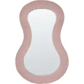 Beliani PLANCHEZ - Wandspiegel - Roze - 70 x 112 cm - Bouclé