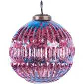 Beliani ASTRAL - Kerstballen set van 6 - Roze - Glas