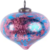 Beliani ASTRALE - Kerstballen set van 6 - Roze - Glas