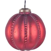Beliani ARGENTIN - Kerstballen set van 6 - Rood - Glas