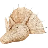 Beliani BIOKO - Wanddecoratie - Lichthout - Rotan