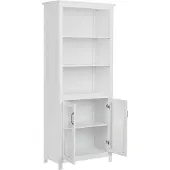 Beliani LUSBY - Vitrinekast - Wit - Hout