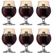Esschert Design Hertog Jan Bierbokaal op Voet - 250 ml - 6 stuks