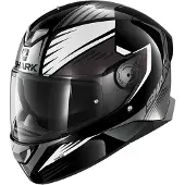 Shark Skwal 2.2 Hallder Zwart Wit Antraciet Integraalhelm Maat S