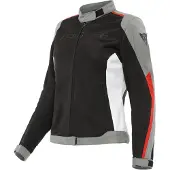 Dainese Hydraflux 2 Air D-Dry Jas Dames Zwart Houtskool Grijs Lava Rood Maat 50