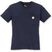 Carhartt dames t-shirt met borstzak S / Navy