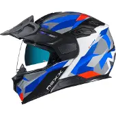 NEXX X.Vilijord Taiga Wit Blauw Systeemhelm Maat S