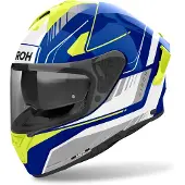 Airoh Spark 2 Chrono Blauw Geel Glossy Integraalhelm Maat 2XL