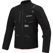 Ixon M-Skeid Zwart Bright Rood Textiele Motorjas Maat S