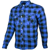 GMS-Moto Jaguar, shirt/textiel jasje ,zwart/blauw ,XL
