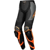 Ixon Vortex 3 PT Zwart Antraciet Oranje Leren Motorbroek Maat L