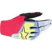 Alpinestars Techstar Handschoenen Lichtblauw Rood Bes Zwart Maat 2XL